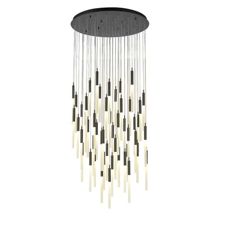 Avenue Lighting Main St Collection Black 51 Light Pendant Fixture HF2051-FR-BK